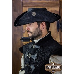 Tricorn Three Dooblons, Deluxe, Black - Celtic Webmerchant