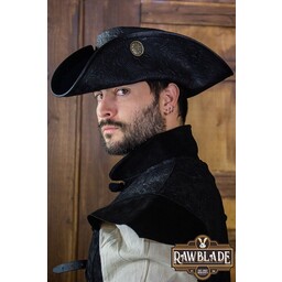 Tricorn Three Dooblons, Deluxe, Black - Celtic Webmerchant
