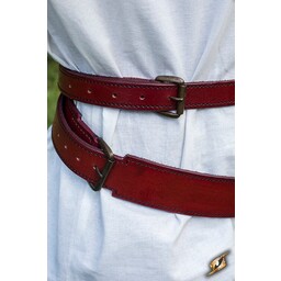 Cinturón de espada de dos partes, rojo - Celtic Webmerchant
