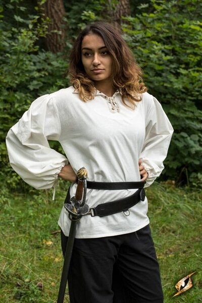 Cinturón de espada de dos partes, negro - Celtic Webmerchant