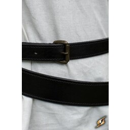 Ceinture épée en deux parties, noire - Celtic Webmerchant