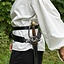 Two-part sword belt, black - Celtic Webmerchant