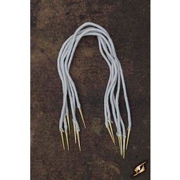 Cravate à lacets avec aiglets, lot de 6, naturel - Celtic Webmerchant