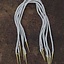Tie laces with aiglets, set of 6, natural - Celtic Webmerchant