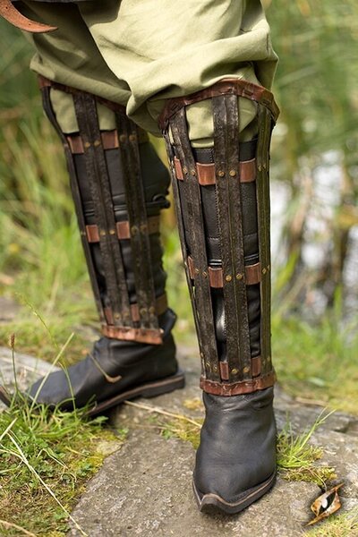 Viking beenbeschermers, gebronsd - Celtic Webmerchant