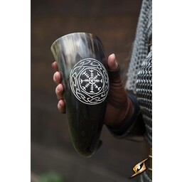 Viking drikkehorn Aegisjalmur, lys - Celtic Webmerchant