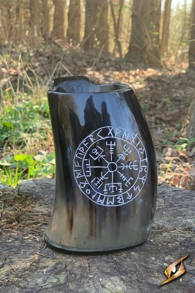 Kubek z rogu Vegvisir jasny 0,5L - Celtic Webmerchant