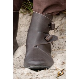 Viking shoes Jorvik with rubber sole, brown - Celtic Webmerchant