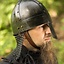 Spangenhelm vichingo con cotta di maglia, scuro - Celtic Webmerchant