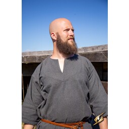 Tunique viking Arvis, motif à chevrons, Ranger gris - Celtic Webmerchant