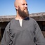 Viking tunic Arvis, herringbone pattern, Ranger grey - Celtic Webmerchant