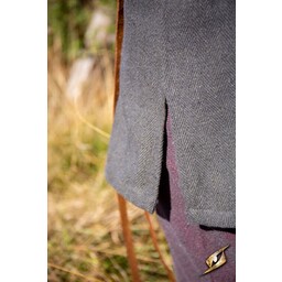 Wikinger -Tunika Arvis, Fischgrätenmuster, Ranger Gray - Celtic Webmerchant