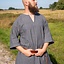 Viking tunic Arvis, herringbone pattern, Storm grey - Celtic Webmerchant