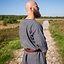 Viking tuniek Arvis, vissegraatmotief, Storm grijs - Celtic Webmerchant