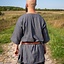 Viking tunic Arvis, herringbone pattern, Storm grey - Celtic Webmerchant