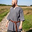 Viking tuniek Arvis, vissegraatmotief, Storm grijs - Celtic Webmerchant