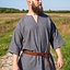 Viking tunic Arvis, herringbone pattern, Storm grey - Celtic Webmerchant