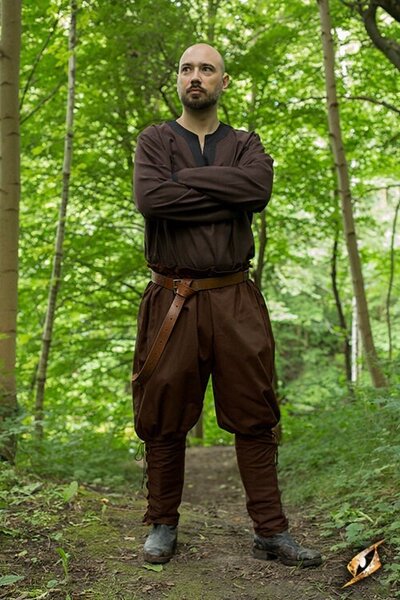 Pantalón vikingo Rollo, marrón - Celtic Webmerchant