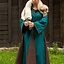 Vestido vikingo Astrid, marrón azur - Celtic Webmerchant