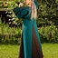 Viking dress Astrid, azure-brown - Celtic Webmerchant