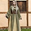 Vestido vikingo Astrid, verde / beige - Celtic Webmerchant