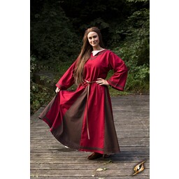 Robe viking Astrid, rouge/marron - Celtic Webmerchant