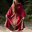 Vestido vikingo Astrid, rojo / marrón - Celtic Webmerchant