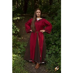 Robe viking Astrid, rouge/marron - Celtic Webmerchant