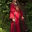 Vestido vikingo Astrid, rojo / marrón - Celtic Webmerchant