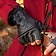 Epic Armoury Fingerless gloves with laces, black - Celtic Webmerchant