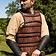 Epic Armoury Armadura lamelar medieval temprana, marrón - Celtic Webmerchant