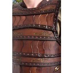 Tidlig middelalder lamellar rustning, brun - Celtic Webmerchant