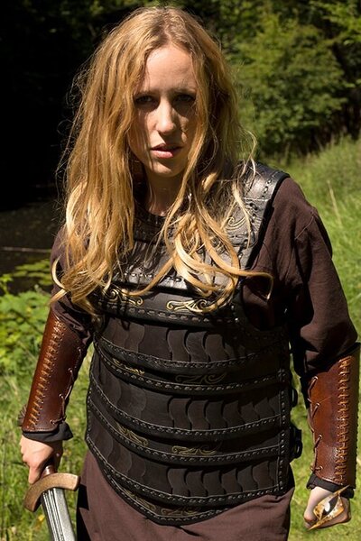 Vroeg-Middeleeuws lamelpantser zwart - Celtic Webmerchant