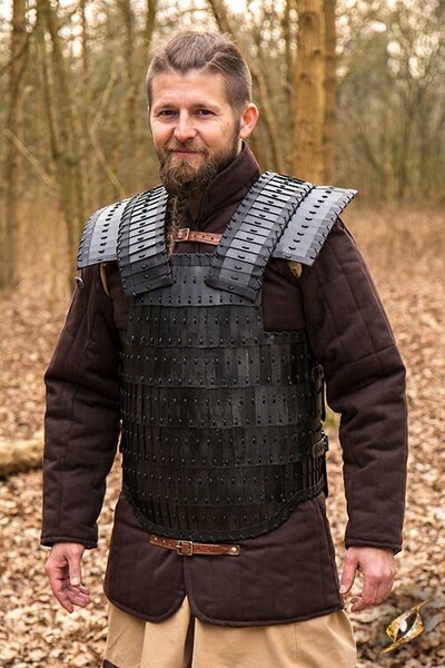 Early medieval lamellar armour Visby, bronzed - Celtic Webmerchant