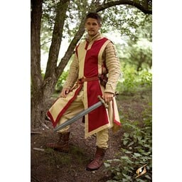 Tabard Geoffrey, beige-rouge - Celtic Webmerchant