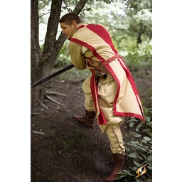 Tabard Geoffrey, beige-rot - Celtic Webmerchant