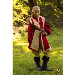 Tabard Geoffrey, beige-rød - Celtic Webmerchant