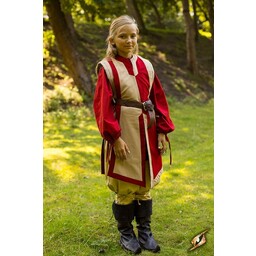 Tabard Geoffrey, beige-rød - Celtic Webmerchant