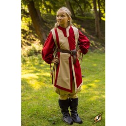 Tabard Geoffrey, beige-red - Celtic Webmerchant