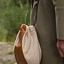 Wool-leather pouch, beige-brown - Celtic Webmerchant