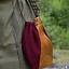 Wool-leather pouch, red-brown - Celtic Webmerchant