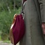 Wool-leather pouch, red-brown - Celtic Webmerchant