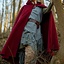 Hooded Wool Cape, dark red - Celtic Webmerchant