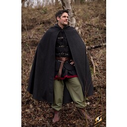 Cape en laine à capuche, gris - Celtic Webmerchant