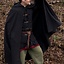 Wollen cape met kap, 100% wol, grijs - Celtic Webmerchant