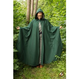 Wool travelers cloak green - Celtic Webmerchant