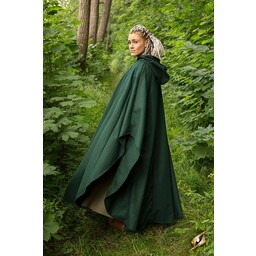 Wool travelers cloak green - Celtic Webmerchant