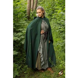 Wool travelers cloak green - Celtic Webmerchant