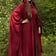 Epic Armoury Wool travelers cloak red - Celtic Webmerchant