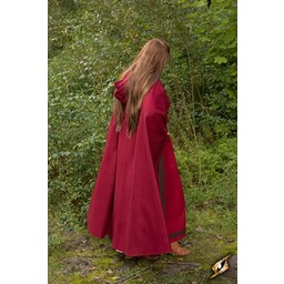 Wool travelers cloak red - Celtic Webmerchant